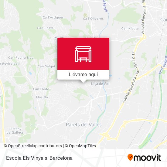Mapa Escola Els Vinyals