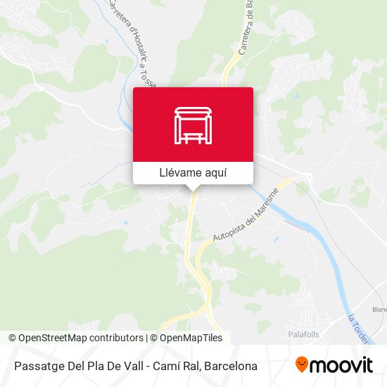 Mapa Passatge Del Pla De Vall - Camí Ral