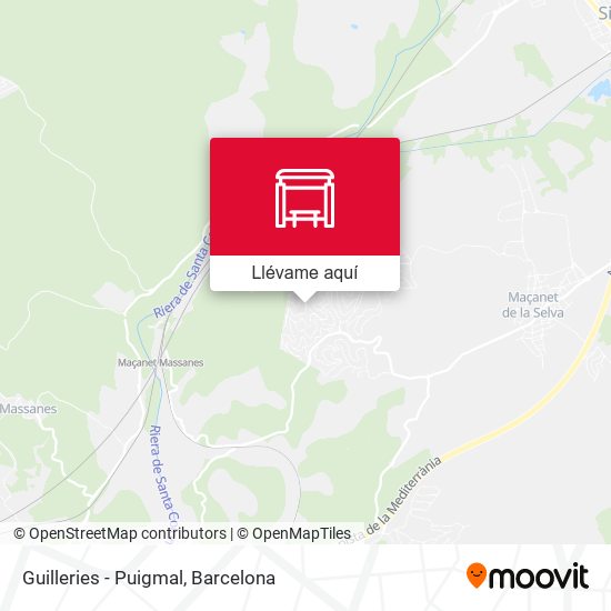 Mapa Guilleries - Puigmal