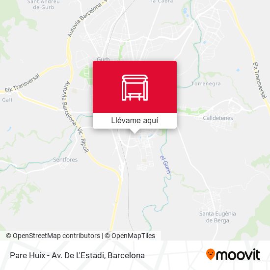 Mapa Pare Huix - Av. De L'Estadi