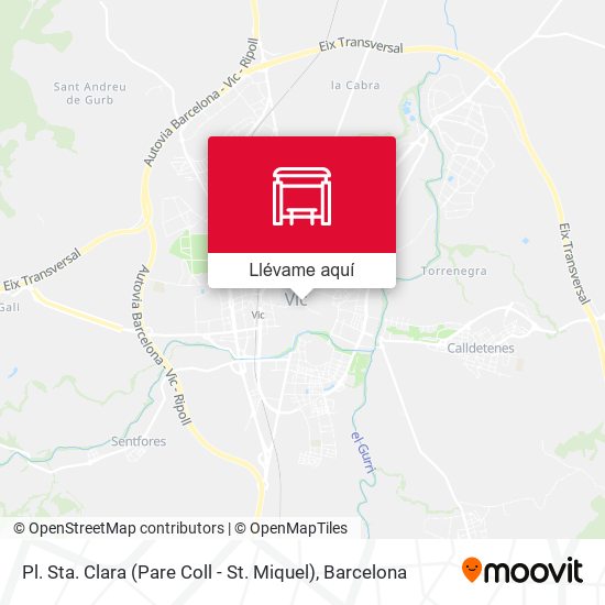 Mapa Pl. Sta. Clara (Pare Coll - St. Miquel)