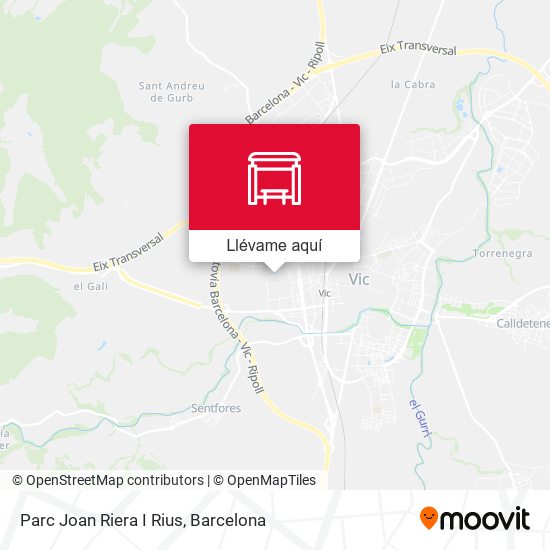 Mapa Parc Joan Riera I Rius