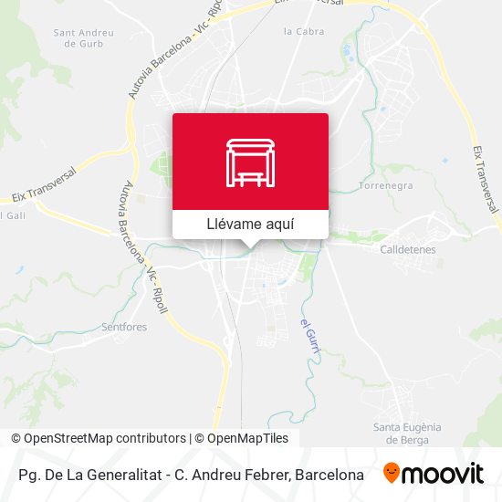 Mapa Pg. De La Generalitat - C. Andreu Febrer