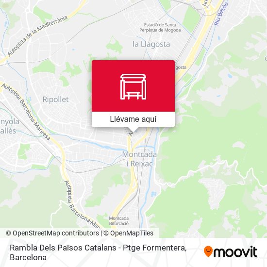 Mapa Rambla Dels Països Catalans - Ptge Formentera