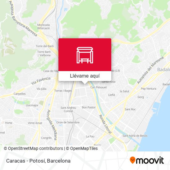 Mapa Caracas - Potosí