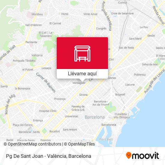 Mapa Pg  De Sant Joan - València