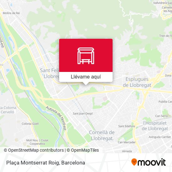 Mapa Plaça Montserrat Roig