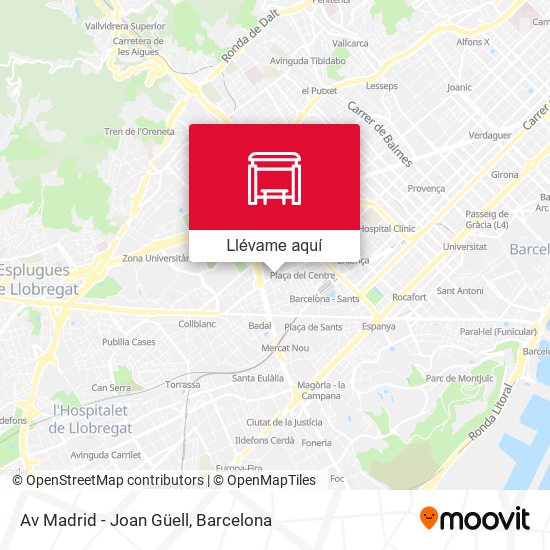 Mapa Av Madrid - Joan Güell