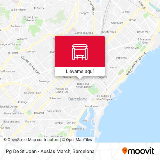 Mapa Pg De St Joan - Ausiàs March