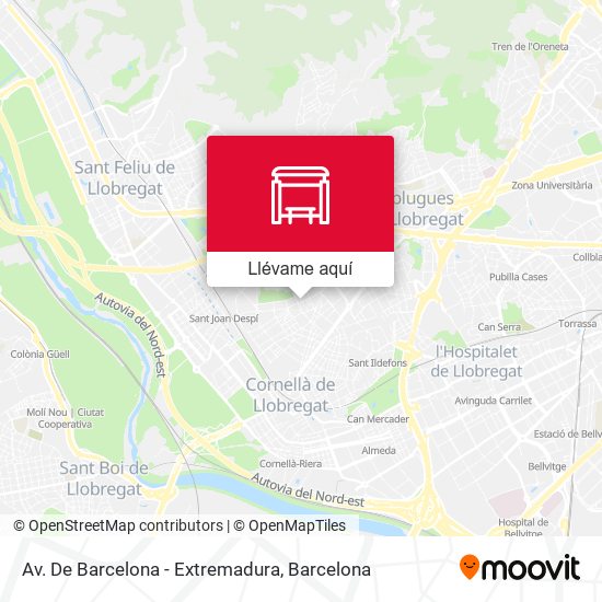 Mapa Av. De Barcelona - Extremadura