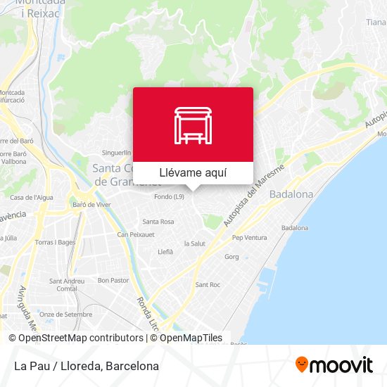 Mapa La Pau / Lloreda
