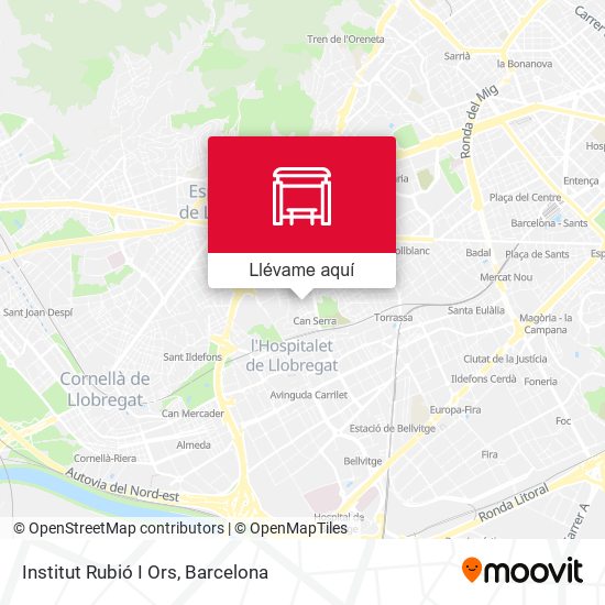 Mapa Institut Rubió I Ors