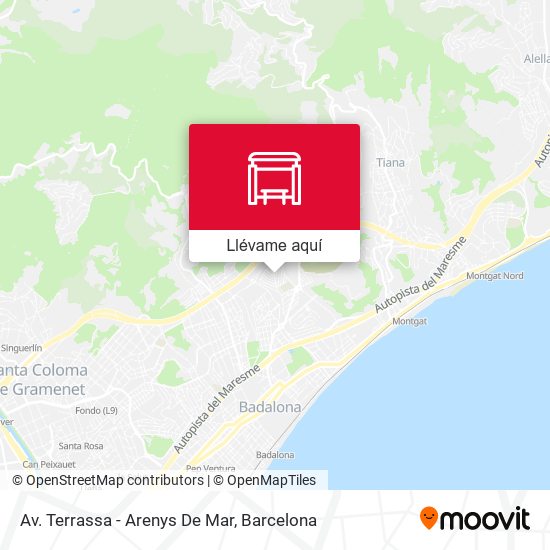 Mapa Av. Terrassa - Arenys De Mar