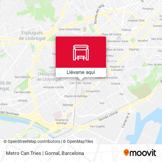 Mapa Metro Can Tries | Gornal