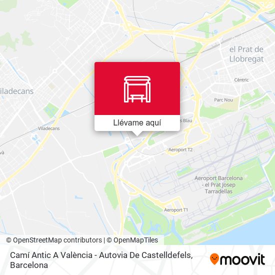 Mapa Camí Antic A València - Autovia De Castelldefels