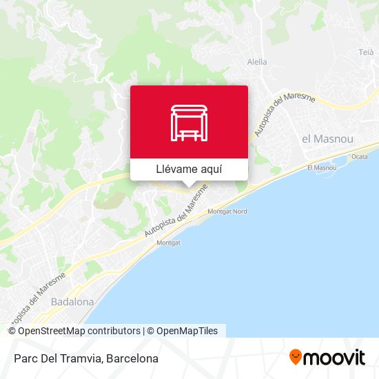 Mapa Parc Del Tramvia