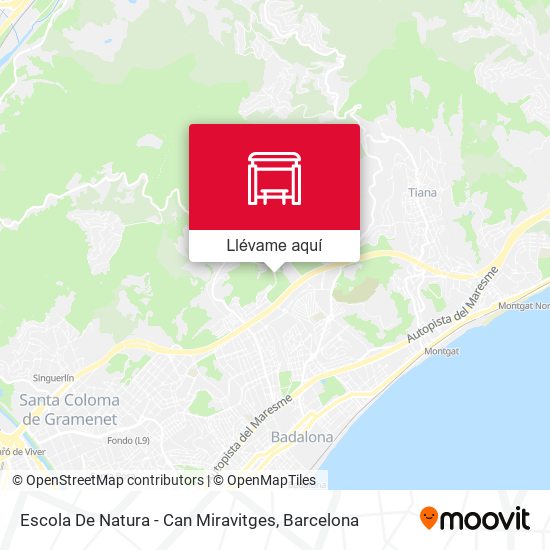 Mapa Escola De Natura - Can Miravitges