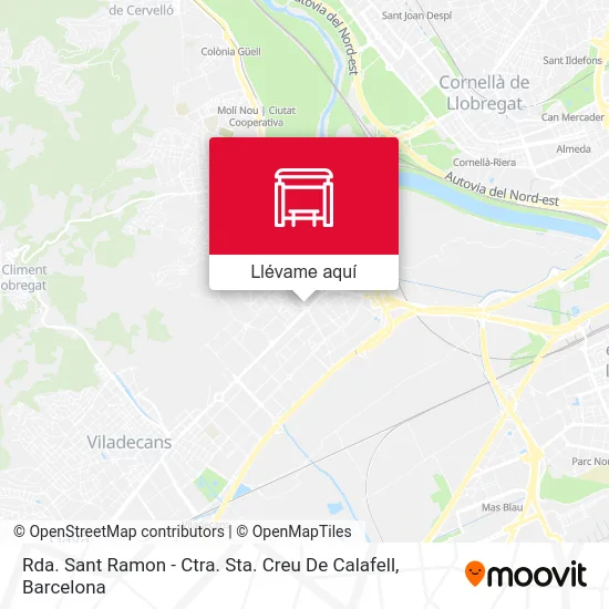 Mapa Rda. Sant Ramon - Ctra. Sta. Creu De Calafell