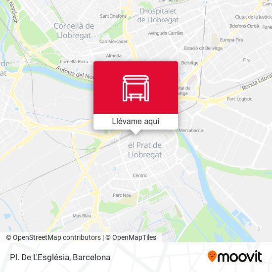 Mapa Pl. De L'Església