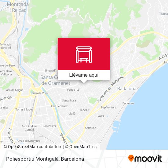 Mapa Poliesportiu Montigalà