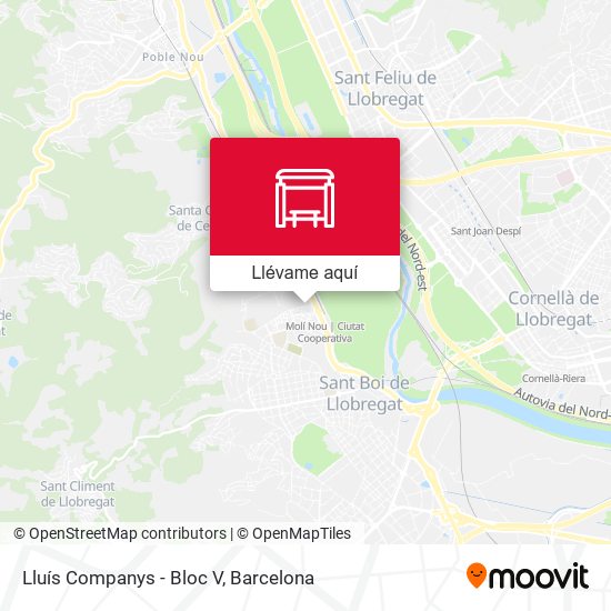 Mapa Lluís Companys - Bloc V