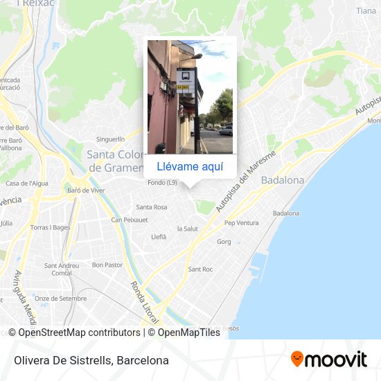 Mapa Olivera De Sistrells