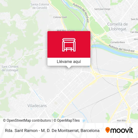 Mapa Rda. Sant Ramon - M. D. De Montserrat