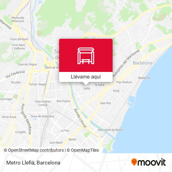 Mapa Metro Llefià