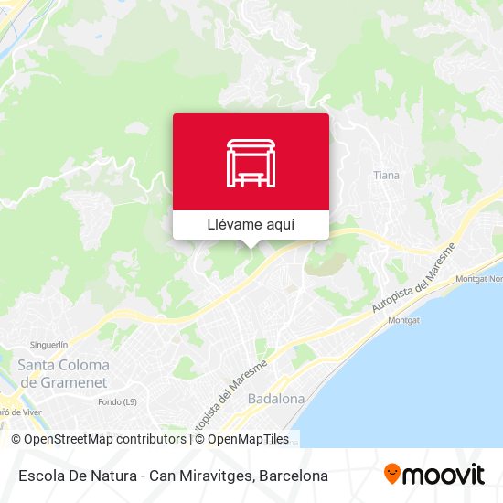Mapa Escola De Natura - Can Miravitges