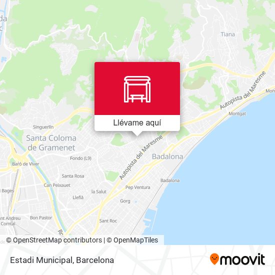 Mapa Estadi Municipal