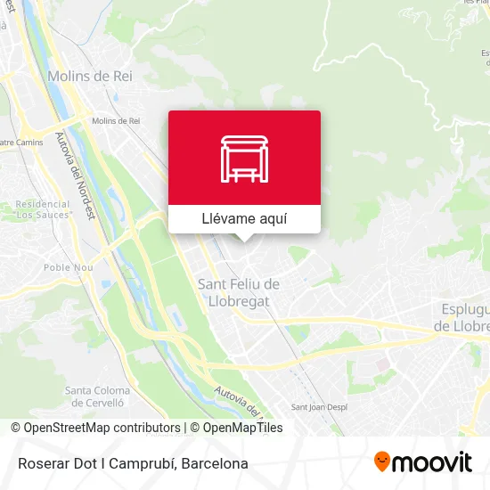 Mapa Roserar Dot I Camprubí