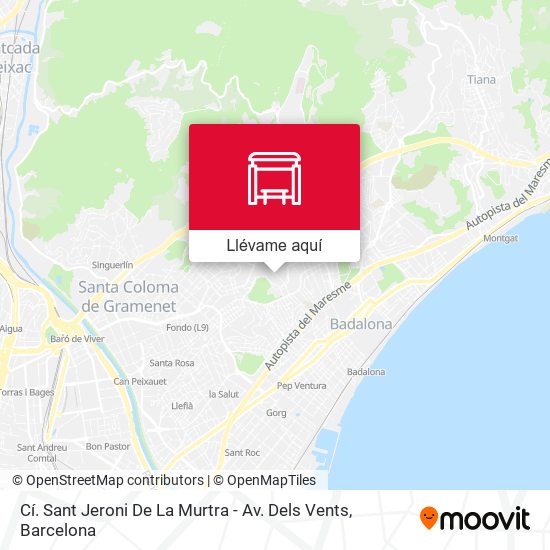 Mapa Cí. Sant Jeroni De La Murtra - Av. Dels Vents