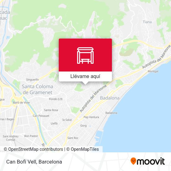 Mapa Can Bofí Vell