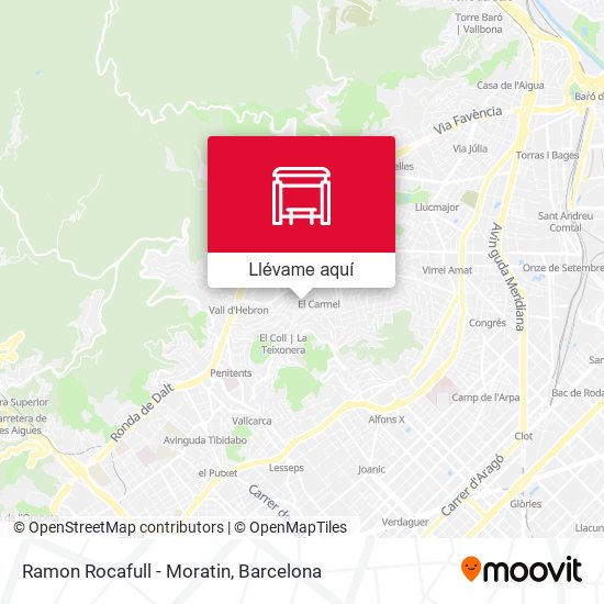 Mapa Ramon Rocafull - Moratin