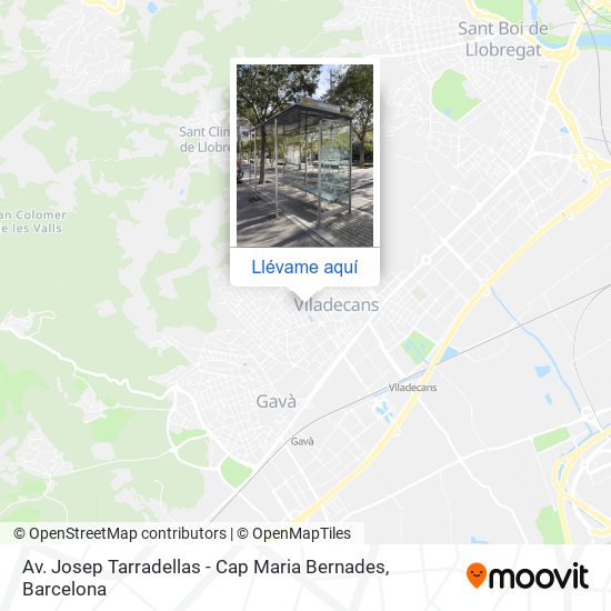 Mapa Av. Josep Tarradellas - Cap Maria Bernades