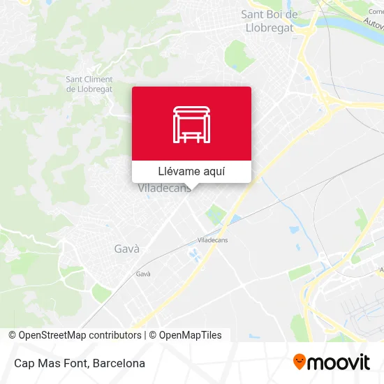 Mapa Cap Mas Font