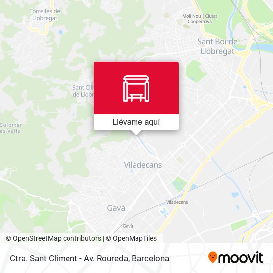 Mapa Ctra. Sant Climent - Av. Roureda