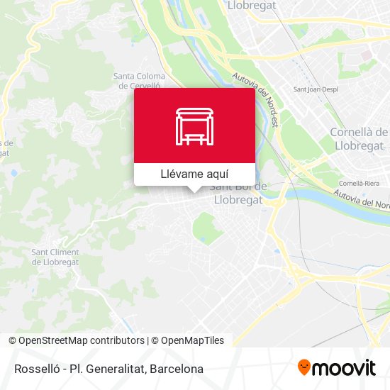 Mapa Rosselló - Pl. Generalitat
