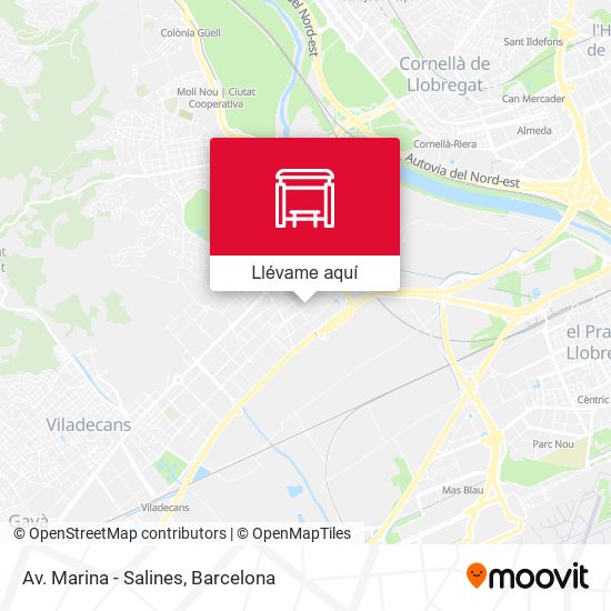 Mapa Av. Marina - Salines