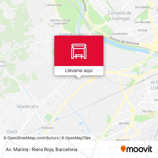 Mapa Av. Marina - Riera Roja