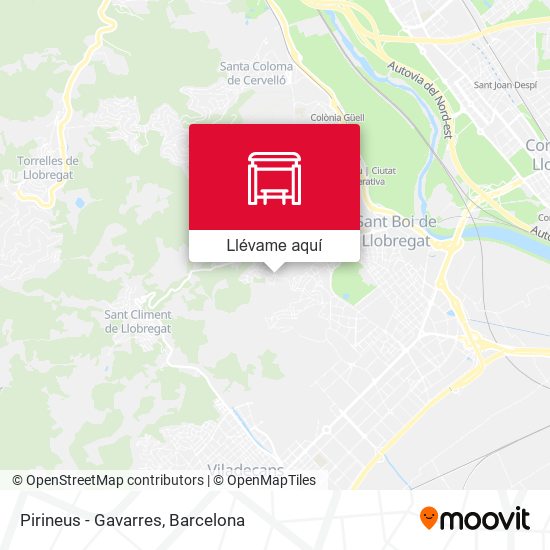 Mapa Pirineus - Gavarres