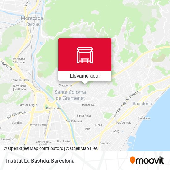 Mapa Institut La Bastida