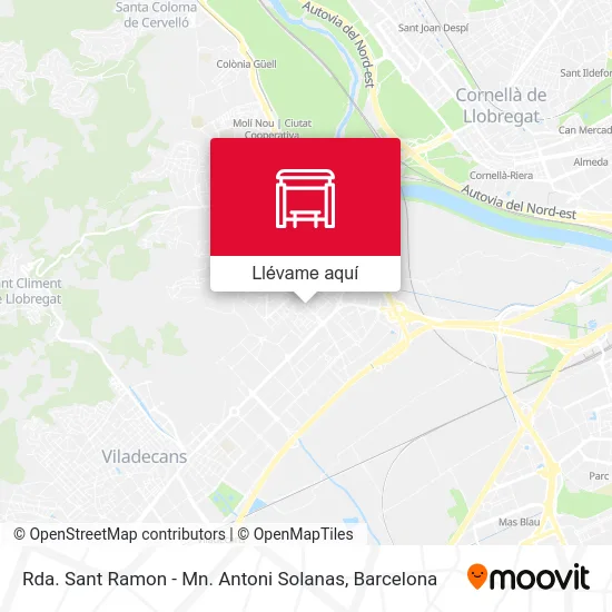 Mapa Rda. Sant Ramon - Mn. Antoni Solanas