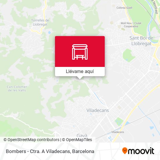 Mapa Bombers - Ctra. A Viladecans