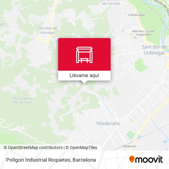 Mapa Polígon Industrial Roquetes