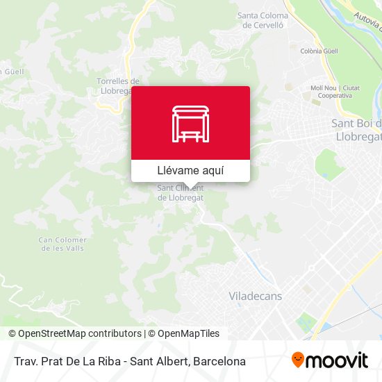 Mapa Trav. Prat De La Riba - Sant Albert