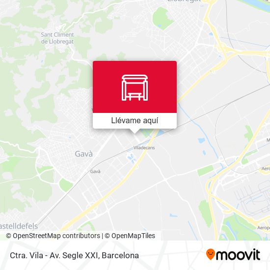 Mapa Ctra. Vila - Av. Segle XXI