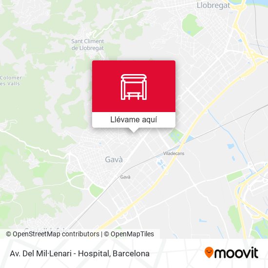 Mapa Av. Del Mil·Lenari - Hospital