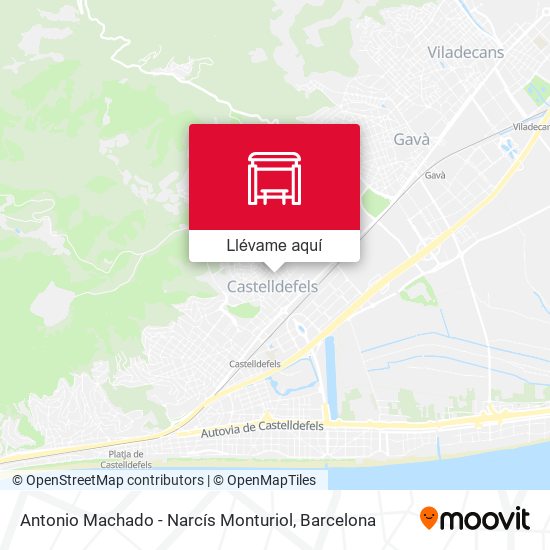 Mapa Antonio Machado - Narcís Monturiol