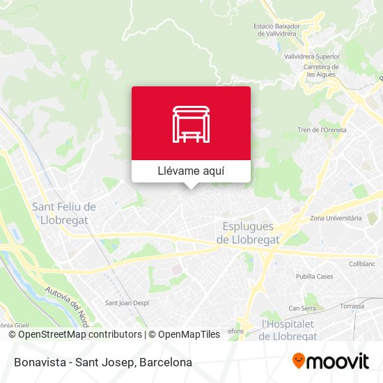 Mapa Bonavista - Sant Josep
